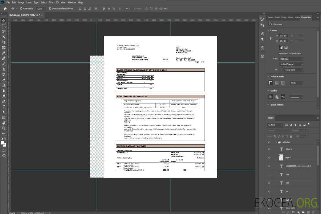 Modèle de relevé de banque de la ville des États-Unis au format Word et PDF template Modèle de relevé de banque de la ville des États-Unis au format Word et PDF template